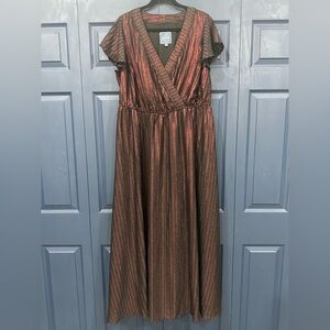 ModCloth Metallic Maxi Dress Size 2X